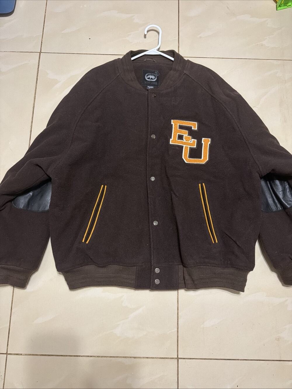 Xxl Brown Vintage Men’s Echo Unlimited Letterman Jacket